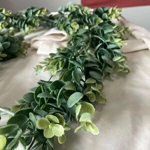 Artificial greenery garland 2pc Eucalyptus Thick/full Frosted 6ft NWT